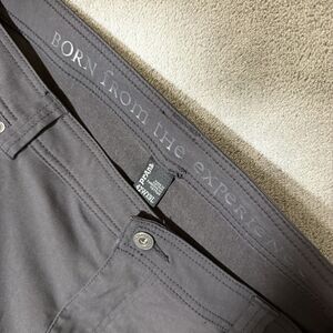 PrAna Shorts Men 42 Gray Chino Utility Hiker Preppy Trail Casual Outdoors